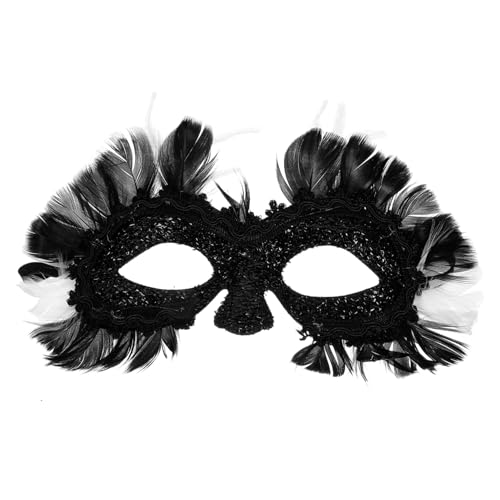 OUNONA Masquerade Maske Damen Cosplay Party Karneval Verstellbar Leicht Tragbar Dekorativ Für Halloween Maskenball Kostümfest von OUNONA