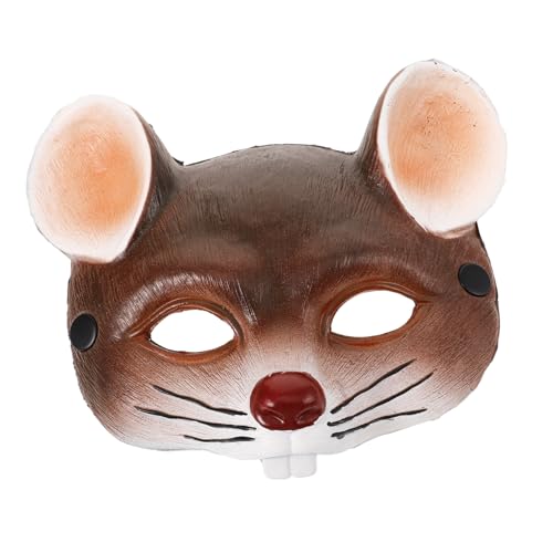 OUNONA Mausmaske für Erwachsene und Karneval Halloween und Party Gesichtsmaske aus Sicherem Material Leicht und Bequem Kreative Tiermaske für Kostümpartys und Maskeraden von OUNONA