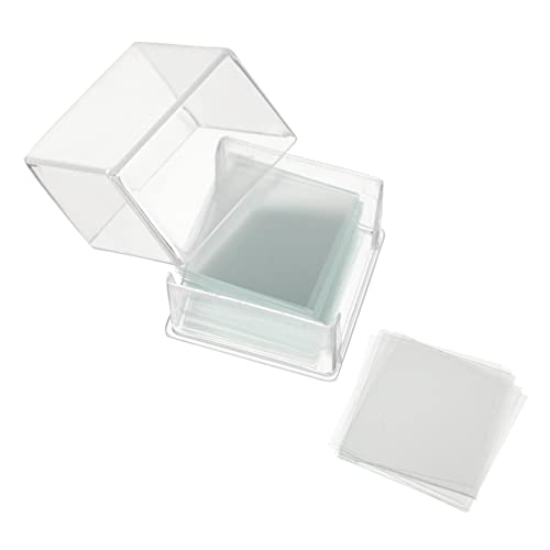 OUNONA 10 Schachteln Mit Je 100 Stück Quadratische Mikroskop-abdeckungen (22 X 22 Mm) Stabile Glasabdeckung Für Neugier-schulprojekte Von Jungen Und Mädchen von OUNONA