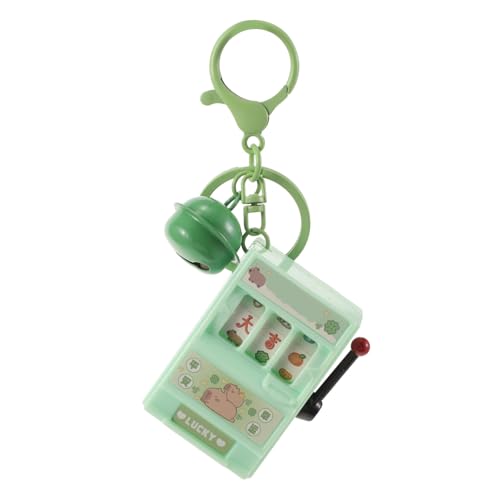 OUNONA Mini Slotmaschine Schlüsselanhänger mit Niedlichem Kapibara Design Kreatives Mini für Grün Kompakt und Tragbar für Party und Schulpreise von OUNONA