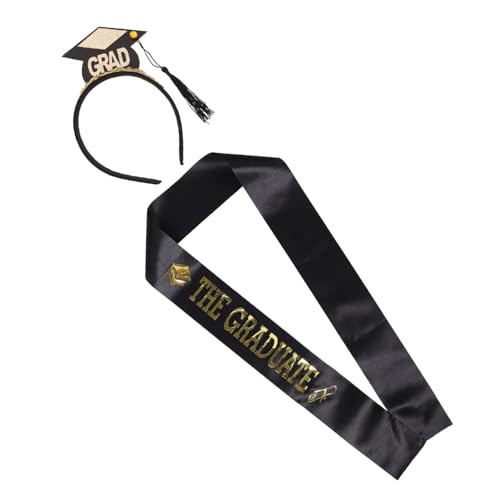 OUNONA Mini-abschlusskappe Stirnband Schärpe Bachelor-kappe Stirnband Für Abschlussfeier-requisiten von OUNONA