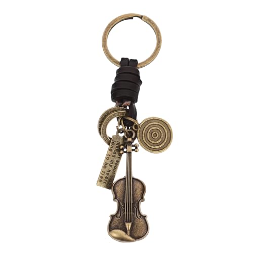 OUNONA Miniatur Violin Keychain Zinklegierung Geigenring Für Party -rucksack -geigenschützer Für Party Rucksack Geigenschützer Für Geigenliebhaber Musik Keychain Dekoration von OUNONA