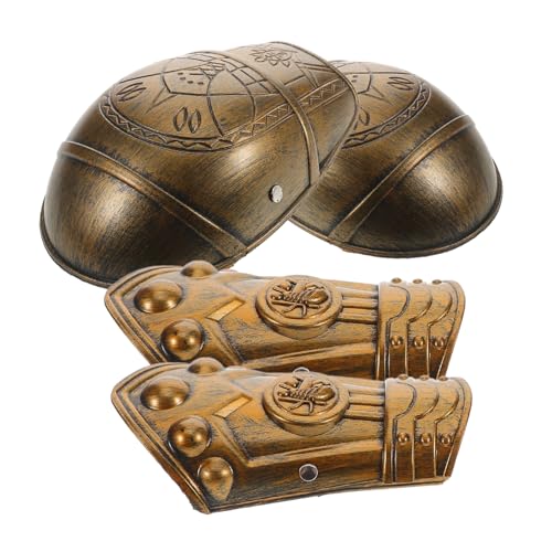 OUNONA Mittelalterliches Ritter Zubehörset für Verstellbare Schutzschulter Handschützer Bronze für Cosplay Halloween Rollenspiele Stilvolles Kostümzubehör für Kleine OUNONA Mittelalterliches Ritter Zubehörset für Verstellbare Schutzschulter Handschützer Bronze für Cosplay Halloween Rollenspiele Stilvolles Kostümzubehör für Kleine von OUNONA