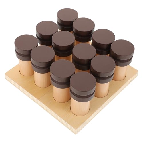 OUNONA Montessori Holzspielzeug für Kleinkinder Geruchserkennung Lernspielzeug Sicher Handlich Glatte Kanten Fördert Kreativität Logisches Denken und Sensorische Entwicklung OUNONA Montessori Holzspielzeug für Kleinkinder Geruchserkennung Lernspielzeug Sicher Handlich Glatte Kanten Fördert Kreativität Logisches Denken und Sensorische Entwicklung von OUNONA