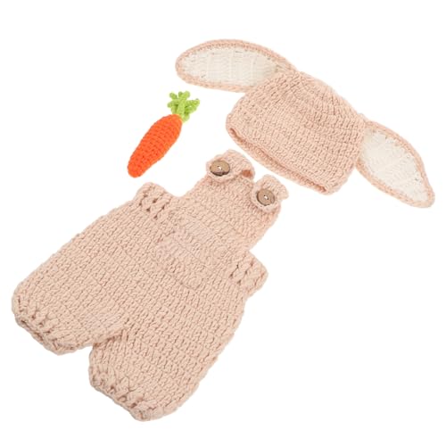 OUNONA Neugeborenen Fotoshooting Outfit Weiches Häkel-bunny Kostüm mit Gestricktem Karotten-accessoire Niedliches Babyfoto Requisit für Junge Mädchen Atmungsaktives Garn OUNONA Neugeborenen Fotoshooting Outfit Weiches Häkel-bunny Kostüm mit Gestricktem Karotten-accessoire Niedliches Babyfoto Requisit für Junge Mädchen Atmungsaktives Garn von OUNONA