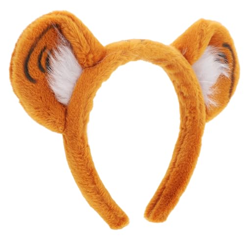 OUNONA Niedliches Tiger Ohren Haarband für Mädchen Cartoon Stirnband mit Bequemem Sitz Robustes Kostümzubehör für Party Karneval Fotoshooting Vielseitiges Tier Haarreif Accessoire von OUNONA
