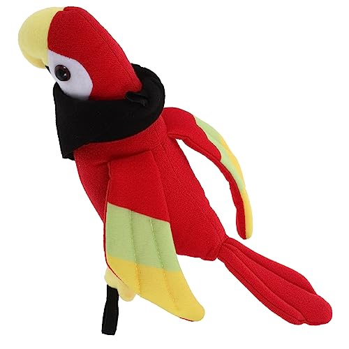 OUNONA Piraten Papagei Plüschfigur für Schulter Halloween Kostüm Zubehör Teiliges mit Buntem Design und Schwarzem Halstuch für Partys und Rollenspiele von OUNONA