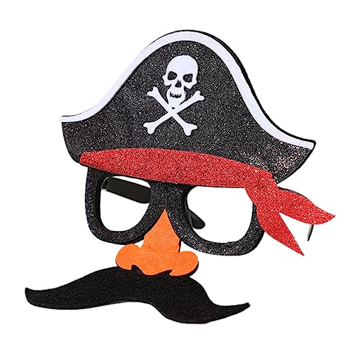 OUNONA Piratenmaske mit Dekorativem Kostümzubehör für Halloween Partys Karneval für Mottopartys Fotoshootings von OUNONA