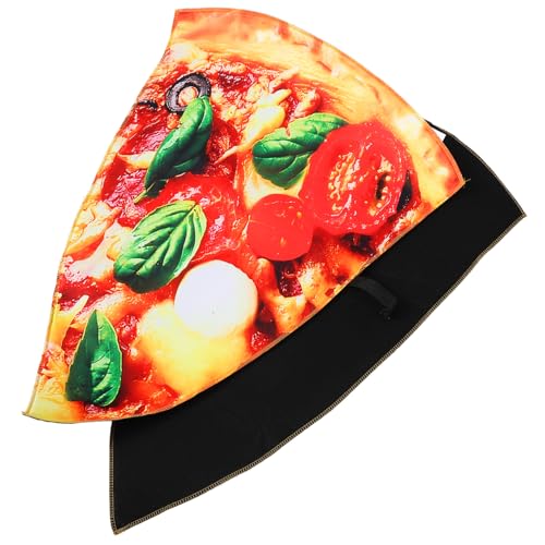 OUNONA Lustiges Kinder Pizza Kostüm Cosplay Outfit Polyester für Halloween und Kostümpartys Kindergröße Kreatives Essenskostüm von OUNONA