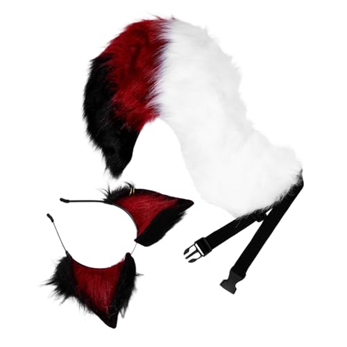 OUNONA Plüsch Fuchsohr Haarreif und Weiches Cosplay Accessoire für Halloween Tier Kostüm Zubehör für Partys Conventions und Rollenspiele von OUNONA