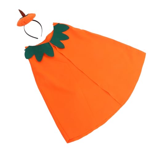 OUNONA Pumpkin Cape Set Robuste Halloween Kostümsatz mit Orangefarbenem Umhang und Kopfband für Jungen und Mädchen für Schulaufführungen Geburtstagsfeiern und Halloween Events OUNONA Pumpkin Cape Set Robuste Halloween Kostümsatz mit Orangefarbenem Umhang und Kopfband für Jungen und Mädchen für Schulaufführungen Geburtstagsfeiern und Halloween Events von OUNONA