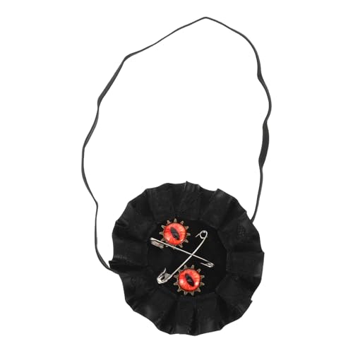 OUNONA Punk Gothic Augenklappe Halloween Maskerade Cosplay Maske Vintage Steampunk Einzelaugenabdeckung Lolita Kostüm Accessoire für Erwachsene Frauen Männer Cosplay von OUNONA