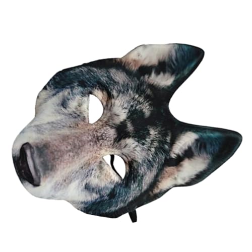 OUNONA Realistische Wolf Maske für Halloween Tier Cosplay Maske Verstellbare Werwolf Anziehmaske Detailreiche Kostüm Maske für Erwachsene Halloween Partys OUNONA Realistische Wolf Maske für Halloween Tier Cosplay Maske Verstellbare Werwolf Anziehmaske Detailreiche Kostüm Maske für Erwachsene Halloween Partys von OUNONA