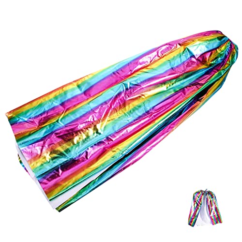 OUNONA Regenbogen Umhang Kinderkostüm für Halloween Partys Cape für Cosplay Maskerade und Bühnenaufführungen Einheitsgröße ca Leicht und Langlebig von OUNONA