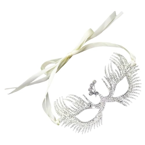 OUNONA Rhinestone Augenmaske für Damen Glitzernde Maskerade Maske für Festivals und Karneval Tragen mit Einzigartigem Design und Funkelnden Strasssteinen von OUNONA