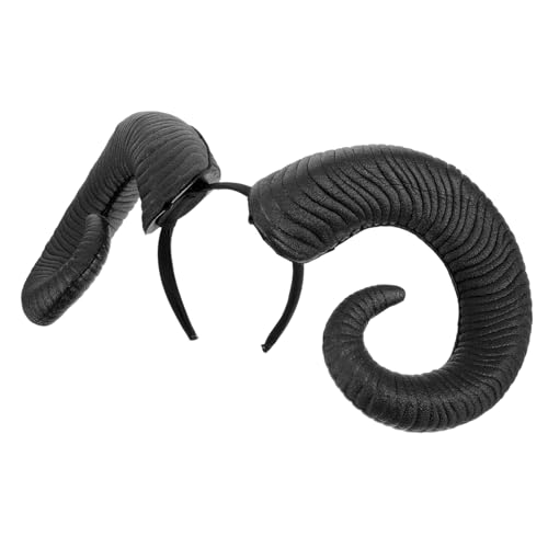 OUNONA Schwarz Halloween Stirnband mit Geisterhorn Festlicher Kopfschmuck für Partys und Fotos Accessoire für Geisterfest und Halloween Verkleidungen von OUNONA