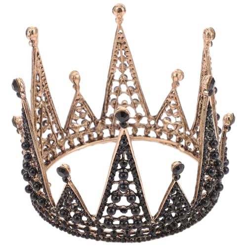 OUNONA Schwarze Rhinestone Krone Haaraccessoire für Hochzeiten Partys und Kostüme Barocke Tiara für Bräute Mädchen und Damen für Halloween und Besondere Anlässe OUNONA Schwarze Rhinestone Krone Haaraccessoire für Hochzeiten Partys und Kostüme Barocke Tiara für Bräute Mädchen und Damen für Halloween und Besondere Anlässe von OUNONA