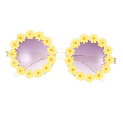 OUNONA Sonnenblumen Sonnenbrille für Kreative Blumengläser im Modischen Design für Strand Karneval Partys Leuchtendem Jungen von OUNONA