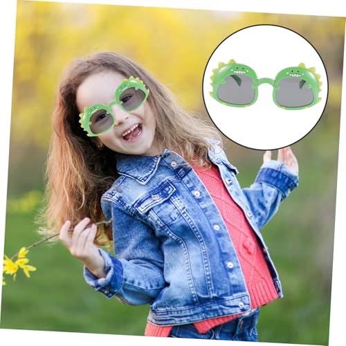 OUNONA Sonnenbrille Dinosaurier Design UV schutz Cartoon Sonnenbrille Kreative Sichere Kunststoffbrille für Jungen und Mädchen Kindergeburtstag Sommerparty von OUNONA