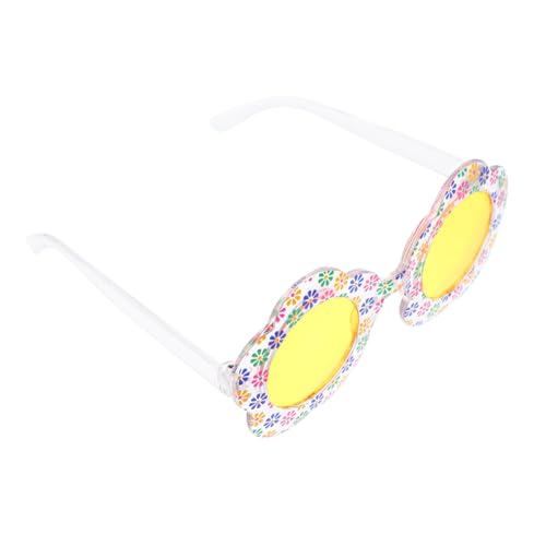 OUNONA Sonnenbrille Kleine Blumenmuster Lustige Partybrille für Mädchen Transparent Gelbe Gläser Fotorequisite Geburtstag Dekoration OUNONA Sonnenbrille Kleine Blumenmuster Lustige Partybrille für Mädchen Transparent Gelbe Gläser Fotorequisite Geburtstag Dekoration von OUNONA