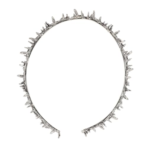 OUNONA Spiky Crown Haarschmuck für Mädchen Handgefertigte Dorn-krone in Antikem Silber Leichtes Halloween Cosplay-party-accessoire Auffälliges Design für Geburtstage und Ostern OUNONA Spiky Crown Haarschmuck für Mädchen Handgefertigte Dorn-krone in Antikem Silber Leichtes Halloween Cosplay-party-accessoire Auffälliges Design für Geburtstage und Ostern von OUNONA