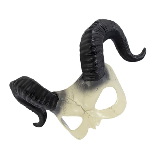 OUNONA Teufelshornmaske Gruselige Maskerade Maske Halloween-kopfschmuck Ziege Cosplay Maske Cosplay-gesichtsmaske Gruselige Halloween-masken Halloween Verkleiden Requisiten Weiß Pp OUNONA Teufelshornmaske Gruselige Maskerade Maske Halloween-kopfschmuck Ziege Cosplay Maske Cosplay-gesichtsmaske Gruselige Halloween-masken Halloween Verkleiden Requisiten Weiß Pp von OUNONA