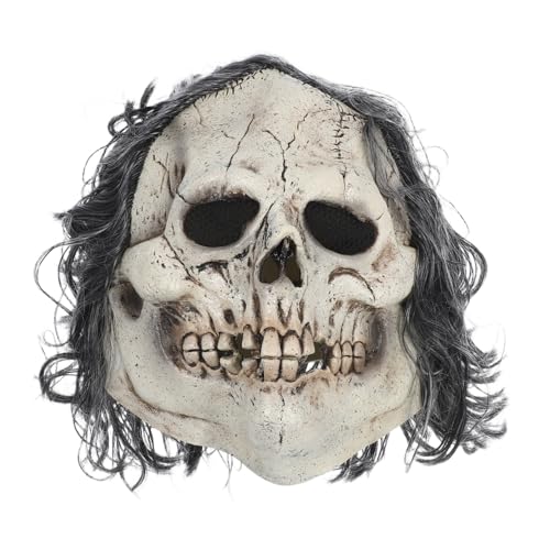 OUNONA Totenkopfmaske Gruselmaske Für Damen Dämonenmaske Totenkopf Geistermaske Cosplay Horrormaske Realistische Gruselmaske Gruselige Realistische Masken Horror Monstermaske von OUNONA