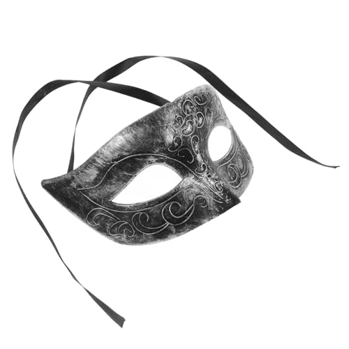 OUNONA Venezianische Halbgesichts Maske Handbemalt Vintage Stil Party Role Play Mask für Kostüm und Karnevalsparty Faschingsmaske für Damen und Herren von OUNONA