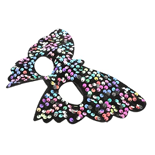 OUNONA Venezianische Sequin Maske für Damen Herren Halbgesichtsmaske für Karneval Halloween Cosplay Maskerade Partys Einzigartiges Design Einfache Anwendung von OUNONA