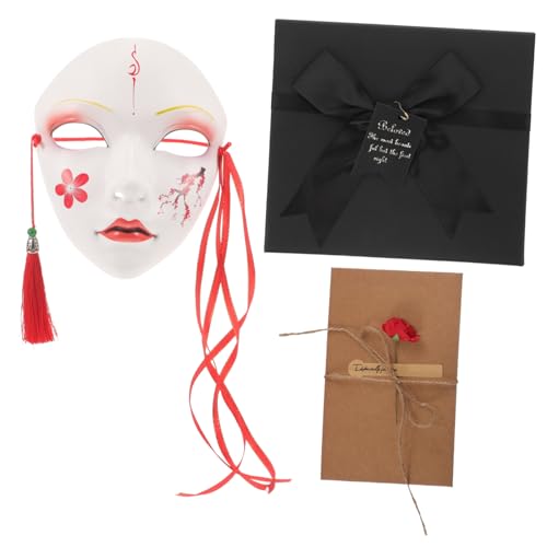 OUNONA Vollgesicht Maske für Halloween Handgemalte Karnevalsmaske Cosplay Requisite Auffällige Dekoration für Kostümparty Geschenkbox OUNONA Vollgesicht Maske für Halloween Handgemalte Karnevalsmaske Cosplay Requisite Auffällige Dekoration für Kostümparty Geschenkbox von OUNONA