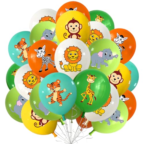 30 Stück 12 Zoll Dschungeltiere Luftballon, Dschungel Geburtstag Dekoration Luftballon, Dschungel Tier Muster Latexballons,für Kindergeburtstag Jungle Theme Party Supplies 30 Stück 12 Zoll Dschungeltiere Luftballon, Dschungel Geburtstag Dekoration Luftballon, Dschungel Tier Muster Latexballons,für Kindergeburtstag Jungle Theme Party Supplies von OUOQI