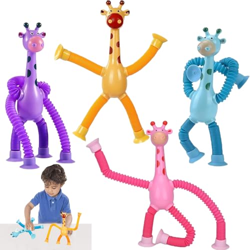 4 Stück Teleskop Saugnapf Giraffe Spielzeug,Giraffen Teleskopspielzeug,Stressabbau Giraffe Spielzeug,Teleskop Giraffenspielzeug mit Saugnapf,Suction Cup Giraffen Toy,Sensorisches Giraffen Spielzeug 4 Stück Teleskop Saugnapf Giraffe Spielzeug,Giraffen Teleskopspielzeug,Stressabbau Giraffe Spielzeug,Teleskop Giraffenspielzeug mit Saugnapf,Suction Cup Giraffen Toy,Sensorisches Giraffen Spielzeug von OUOQI
