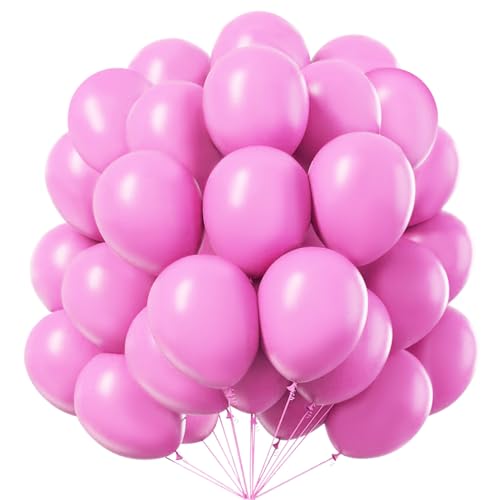 OUOQI 100 Stück Rosa Matt Luftballons, 10 Zoll, Partyballons für Geburtstag, Kinder, Unisex von OUOQI