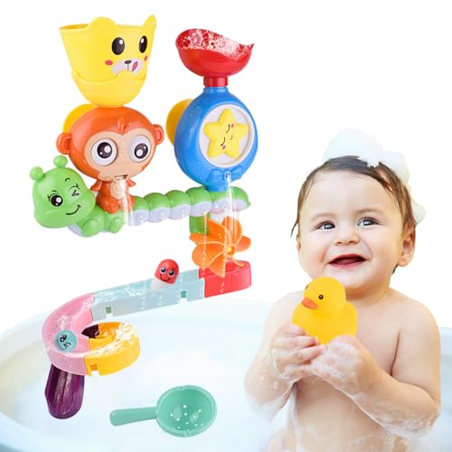 Wasserspielzeug Kinder Badespaß Geschenk,Baby Badespielzeug mit Saugnapf Spielzeug,Badewannenspielzeug,Badewannenspielzeug ab 1-6 Jahre,Bath Toys für Jungen und Mädchen von OUOQI