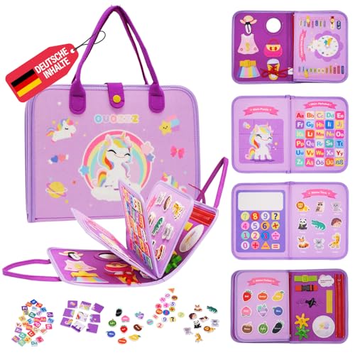 OUOZZZ Busy Board Deutsch Motorikspielzeug ab 1 2 3 Jahre Kleinkinder, Sensorik Activity Board Motorikspielzeug, Geschenk Baby Lernspielzeug für Auto & Flugzeug Reise OUOZZZ Busy Board Deutsch Motorikspielzeug ab 1 2 3 Jahre Kleinkinder, Sensorik Activity Board Motorikspielzeug, Geschenk Baby Lernspielzeug für Auto & Flugzeug Reise von OUOZZZ