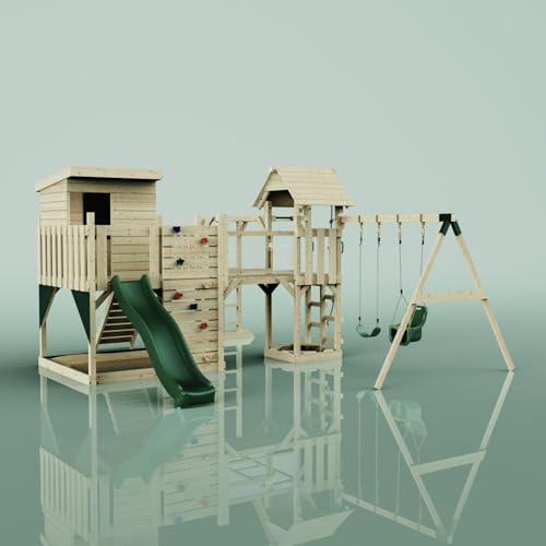 OutdoorToys Spielturm Malou aus Holz in Grün Babyschaukel OutdoorToys Spielturm Malou aus Holz in Grün Babyschaukel von OUTDOORTOYS