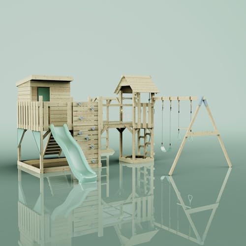OutdoorToys Spielturm Malou aus Holz in Grün Trapezschaukel OutdoorToys Spielturm Malou aus Holz in Grün Trapezschaukel von OUTDOORTOYS