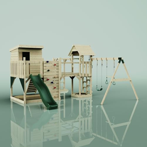OutdoorToys Spielturm Malou aus Holz in Grün Trapezschaukel OutdoorToys Spielturm Malou aus Holz in Grün Trapezschaukel von OUTDOORTOYS
