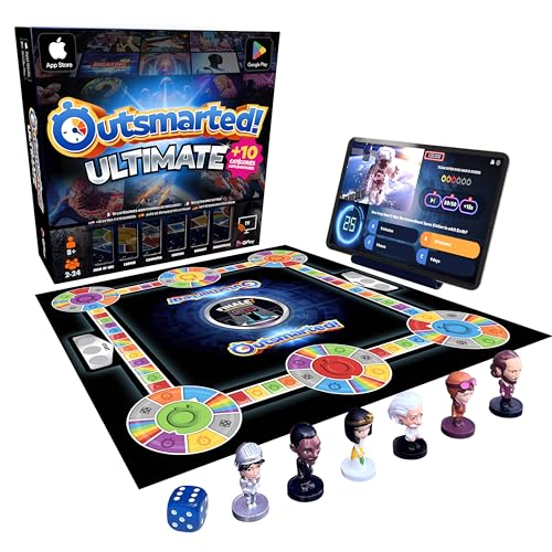 Outsmarted – Das Live-Quiz-Show-Brettspiel, Familienspielabend, ab 8 Jahren, 2–24 Spieler, über 10.000 Fragen, Amazon Exclusive mit 10 zusätzlichen Kategorien Outsmarted – Das Live-Quiz-Show-Brettspiel, Familienspielabend, ab 8 Jahren, 2–24 Spieler, über 10.000 Fragen, Amazon Exclusive mit 10 zusätzlichen Kategorien von OUTSMARTED!