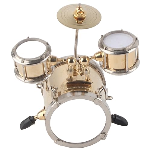 Miniatur - -Set, Messing Musicial Instrument Model Ornament Schlagzeuger Geschenkkit Home Decor mit Schachtel, Realistischer -Dekorateur für Freunde und Familie, Perfektes für Miniatur - -Set, Messing Musicial Instrument Model Ornament Schlagzeuger Geschenkkit Home Decor mit Schachtel, Realistischer -Dekorateur für Freunde und Familie, Perfektes für von OVAQUIXI