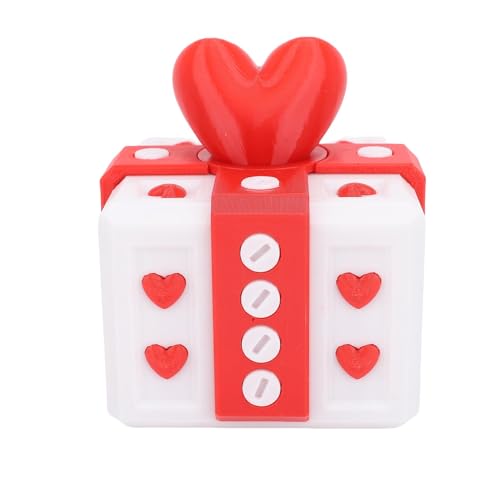 Nervige Box 3D Gedruckt Lustige Streich Schraubkiste, Neuartige Office -Desktop -Origination, Weihnachtsgeburtstagdekor für Scherze, Ideale PLA -Farbe (rot-Weiss) von OVAQUIXI