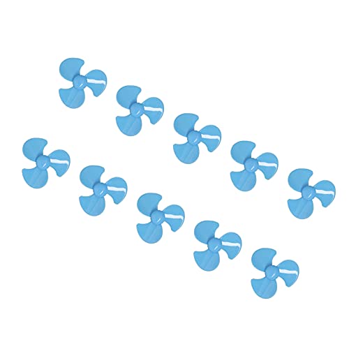 OVAQUIXI 3 Vane/Wing 50mm ABS -Propeller für -Automodell 10pcs Spielzeugersatz Propeller für Fernbedienungsauto Modellzubehör (Blue) von OVAQUIXI