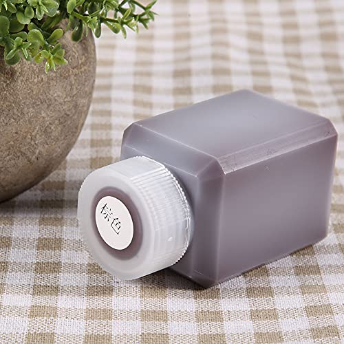 OVAQUIXI 60 Ml Handwerkliches -Werkzeug aus Lederöl Plastikflasche für Lederkantenversiegelung, Ideal für Handwerker (Brown) von OVAQUIXI