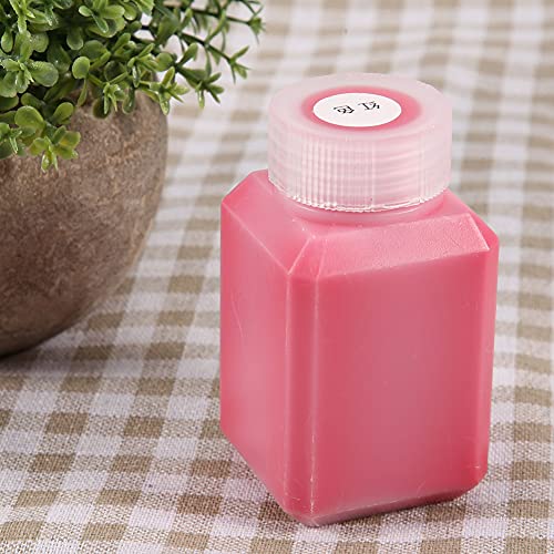 OVAQUIXI 60 Ml Handwerkliches -Werkzeug aus Lederöl Plastikflasche für Lederkantenversiegelung, Ideal für Handwerker (Rot 70T) von OVAQUIXI