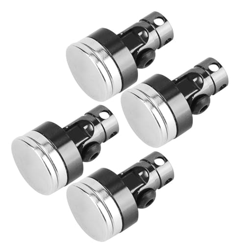 OVAQUIXI 6061 Aluminiumlegierungspfusspalte Post Set, Zuverlässige Modifikationszubehör für Axiales SCX10 1/10 RC -Automodell (Black) von OVAQUIXI