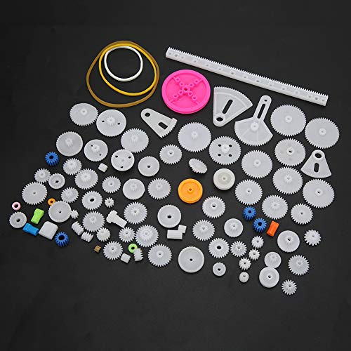 OVAQUIXI 85pcs Langable Plastikgetriebe für DIY -Roboterausrüstung, Modellspielzeugzubehör für DIY -wissenschaftliche Modellherstellung OVAQUIXI 85pcs Langable Plastikgetriebe für DIY -Roboterausrüstung, Modellspielzeugzubehör für DIY -wissenschaftliche Modellherstellung von OVAQUIXI