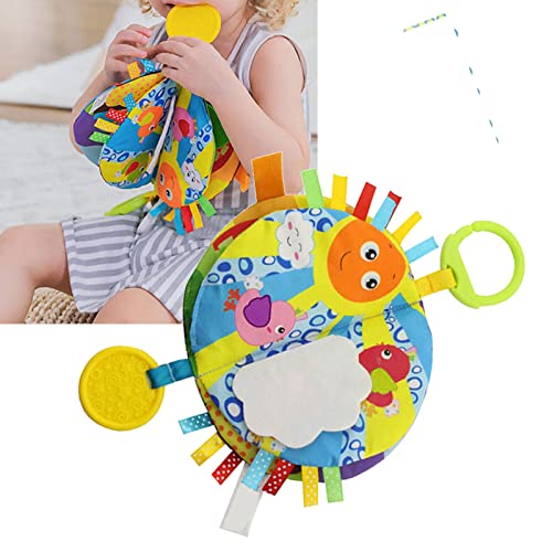 OVAQUIXI Baby Badbuch Waschbarer Farbiger Safer Stoff Rase Sound Spielzeug, Babys 0 Bis 3 Jahre Alt (Himmel) von OVAQUIXI