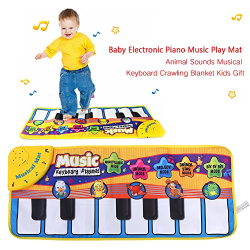 OVAQUIXI Baby Electronic Piano Music Play Matte mit Tierklängen und Melodien, die Zur Verbesserung der Koordination und der Motorischen Fähigkeiten Entwickelt Wurden, Geeignet für , die 3 Jahre Alt OVAQUIXI Baby Electronic Piano Music Play Matte mit Tierklängen und Melodien, die Zur Verbesserung der Koordination und der Motorischen Fähigkeiten Entwickelt Wurden, Geeignet für , die 3 Jahre Alt von OVAQUIXI