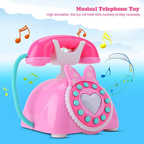 OVAQUIXI Bildungsentwicklung Musical Kids Telefon Spielzeug in Blauer Farbe für und Mädchen (PINK) von OVAQUIXI