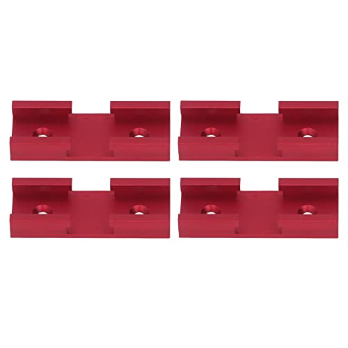 OVAQUIXI Compact T Intersection Aluminiumlegierungen Einfach zu Bedienender Kreuzanschluss für Carpenter, 4PCS-Kit für Holzbearbeitungsprojekte (Rot) von OVAQUIXI